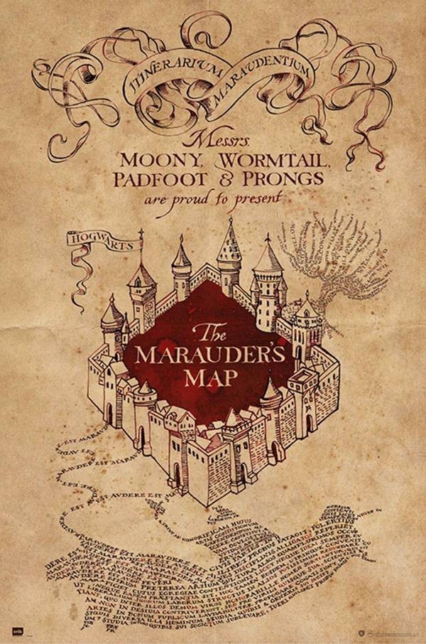 Poster Harry Potter - Mapa del Merodeador (The Maauder´s Map) (POSTER 61 x 91,5)