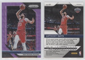 2018-19 Panini Prizm Purple Wave Prizm Anthony Davis #177
