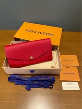 Louis Vuitton Women Continental Wallet M62125 Monogram Empreinte Sarah Red