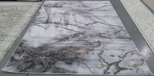GREY / GOLD 8-0 x 10-0 Back Stain Rug, Reduce...