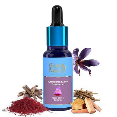 Blue Nectar Kumkumadi Tailam Ayurvedisches Gesichtsserum mit reinem Safran...