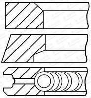 Kolbenringsatz Goetze Engine 08-445100-00 Hyundai 23040-23300