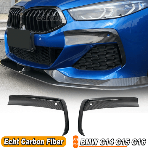 Passt für BMW G14 G15 G16 M Sport Carbon Front Flaps Splitter Spoiler Canards  - Bild 1 von 11