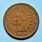 1899 Indian Head Cent Penny ~ F FINE ~ US Type Coin Collectible