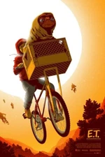 E.T. the Extra-Terrestrial by Florey Screen print BNG X VICE PRESS Free UK P&P 