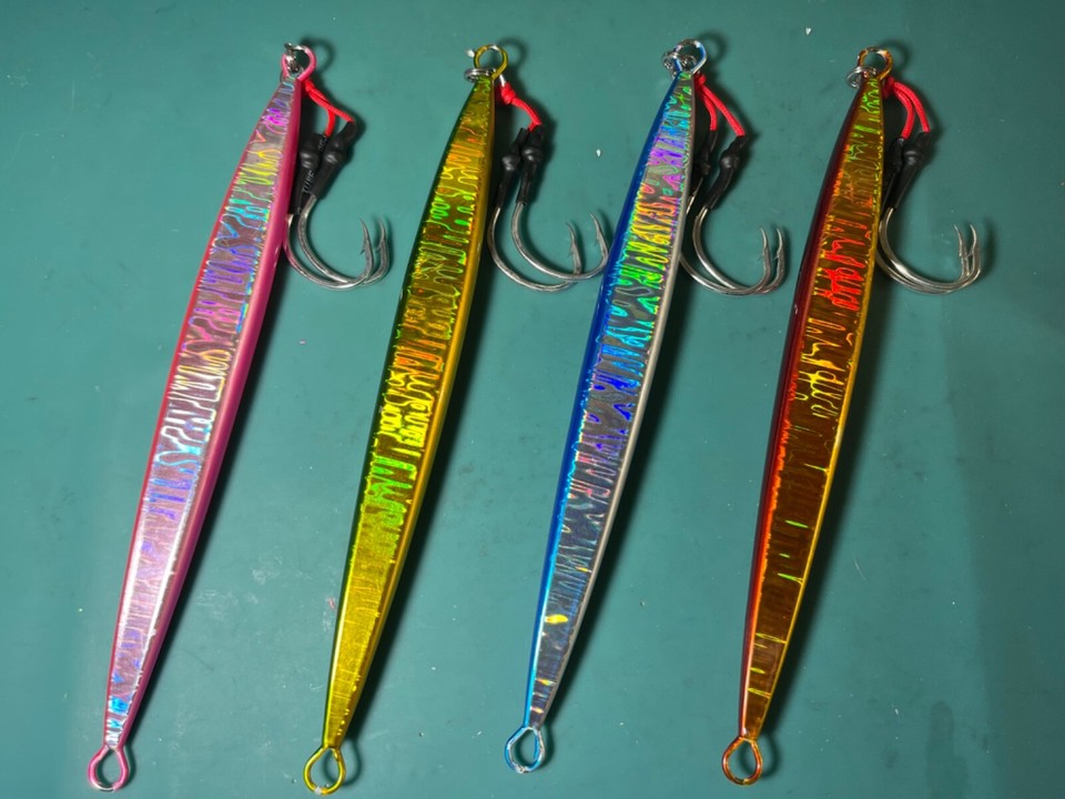 300g Slow/Fast Pitch Knife Jig Flat Vertical Fall Fishing Lure Grouper