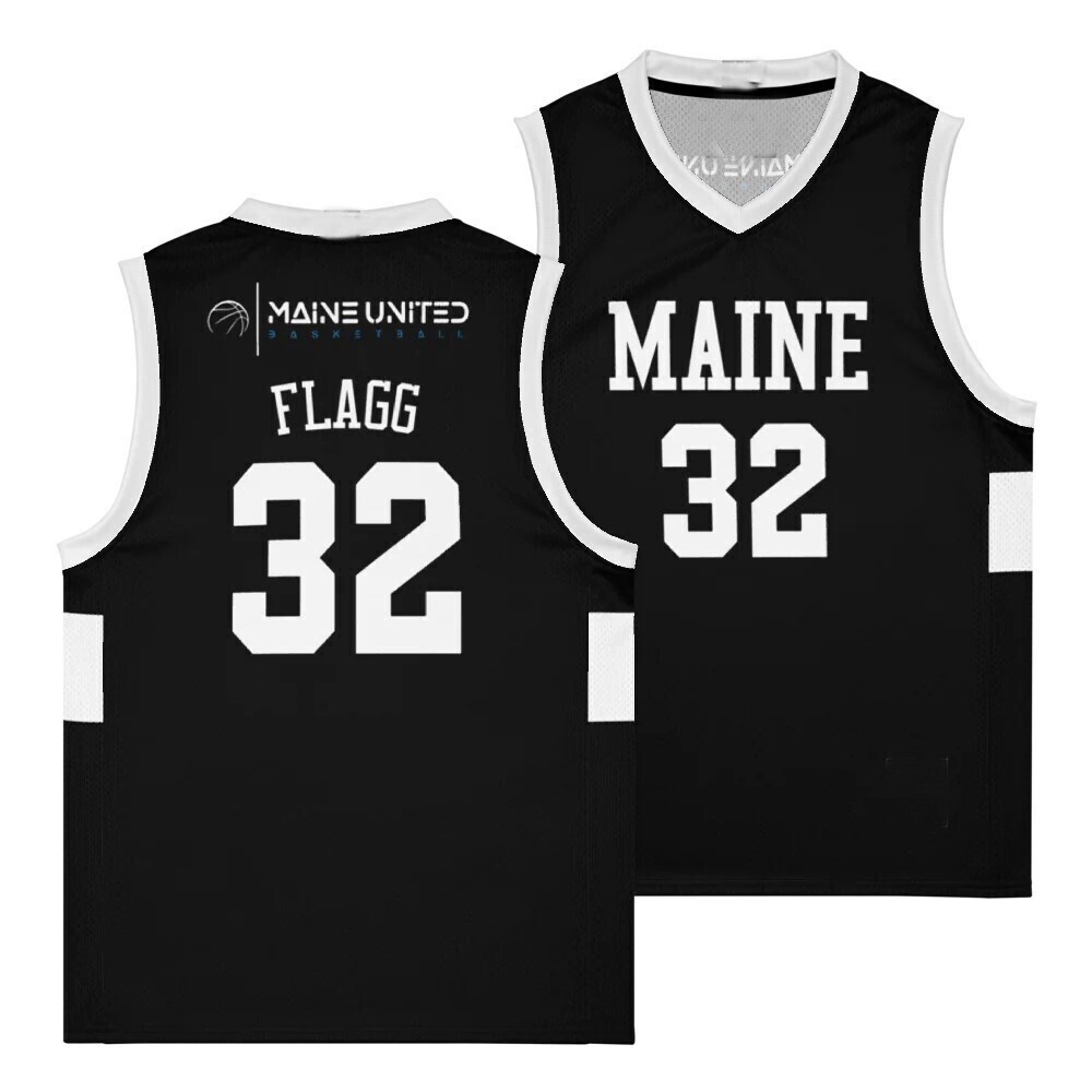 Retro Flagg #32 High School Basketball Jersey Stitched Custom Black