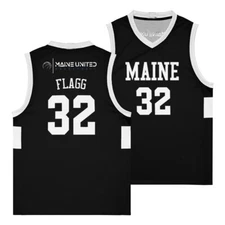 Retro Flagg #32 High School Basketball Jersey Stitched Custom Black