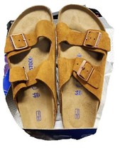 BIRKENSTOCK Arizona BS Soft Bed Mink Suede Leather 1009526 NEW 