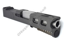 HGW Complete Upper for Glock 43 RMSc Lightening Tungsten Slide Fluted SS Barrel