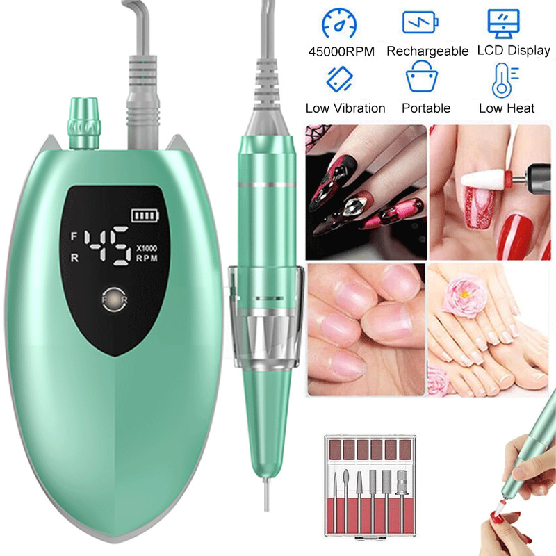 2026 45000RPM Electric Nail File Drill Manicure Machine Acrylic Pedicure Tool KS