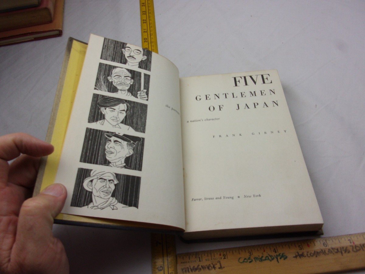 Five Gentlemen of Japan Frank Gibney 1953 book hardcover w