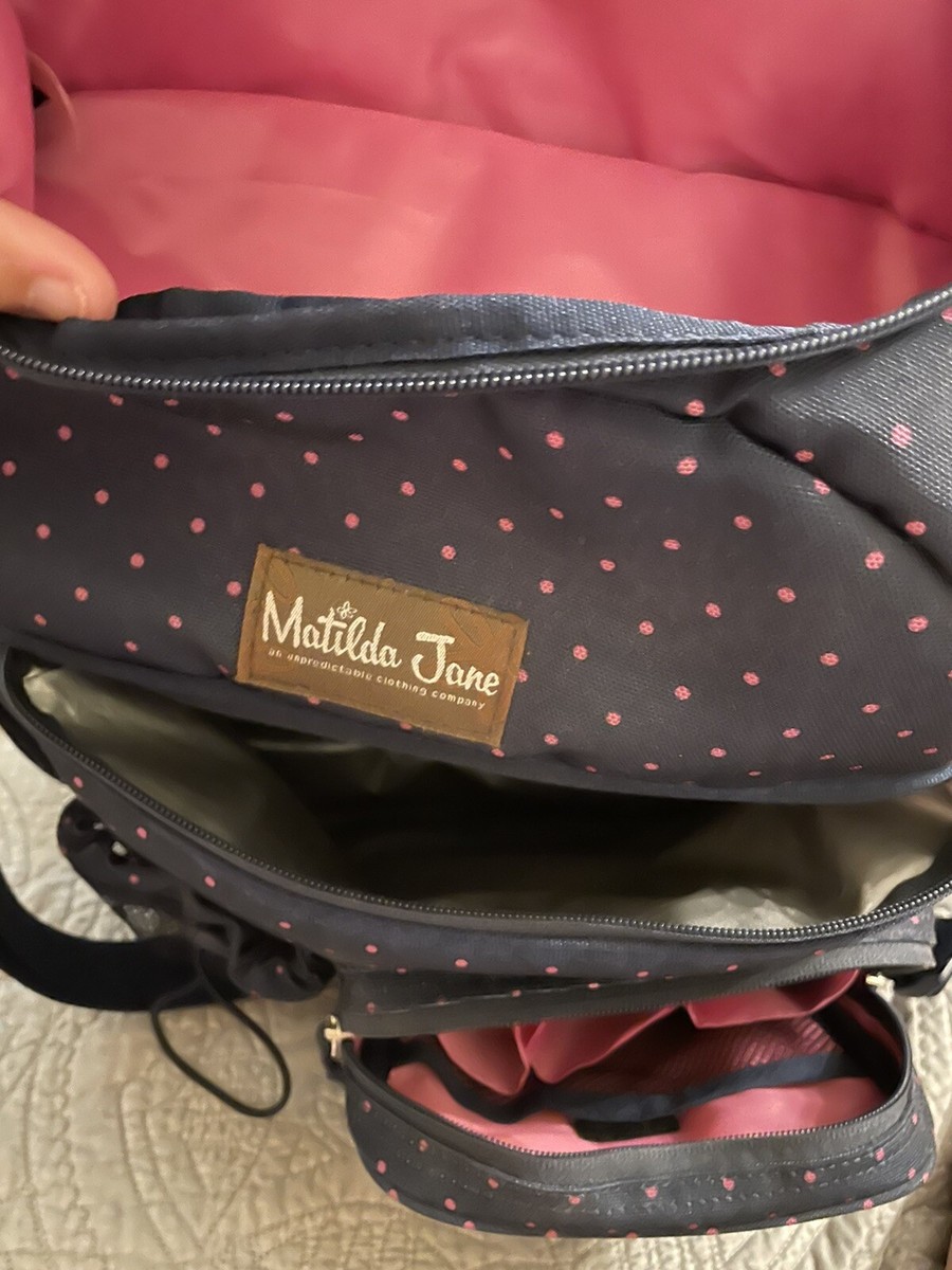 Matilda Jane Summer Fun Cooler Navy Thermo Padded Backpack  display picture 3