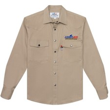 AmeriArc FR 8oz welding Shirts, Weld in style. khaki /NAVY M, L,