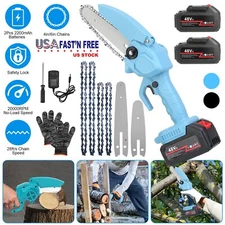 6In Electric Chainsaw,One-Hand Handheld Chain Saw for Cutting Wood Trimming