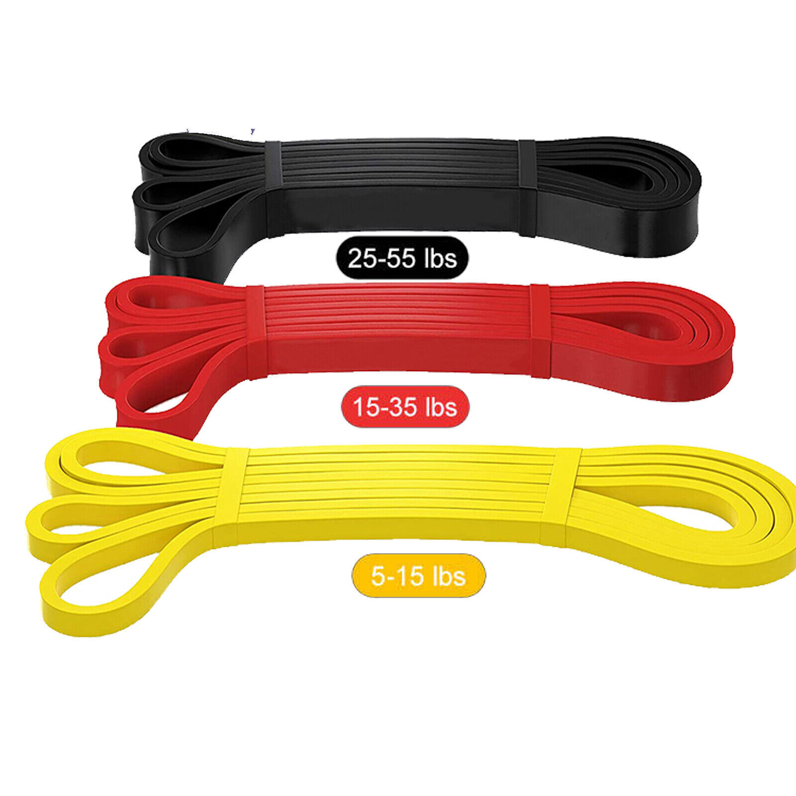 Heavy Duty Resistance Bands Pull Up Set Assisted Exercise Tube Home Gym