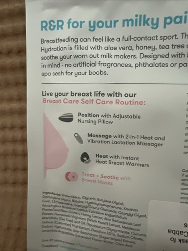 Frida Mom Breast Masks For Hydration, Boobie Soother - Picture 2 of 3