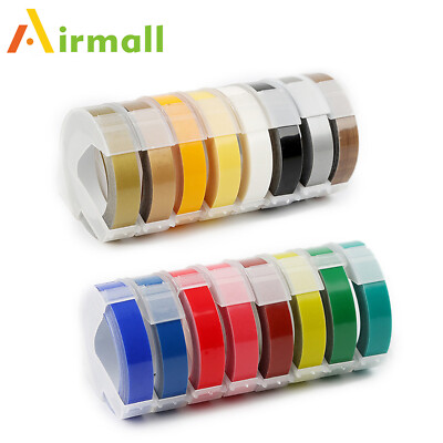 Label Tapes Replacement for Dymo 3D Plastic Embossing Tape for Label Makers 3/8''