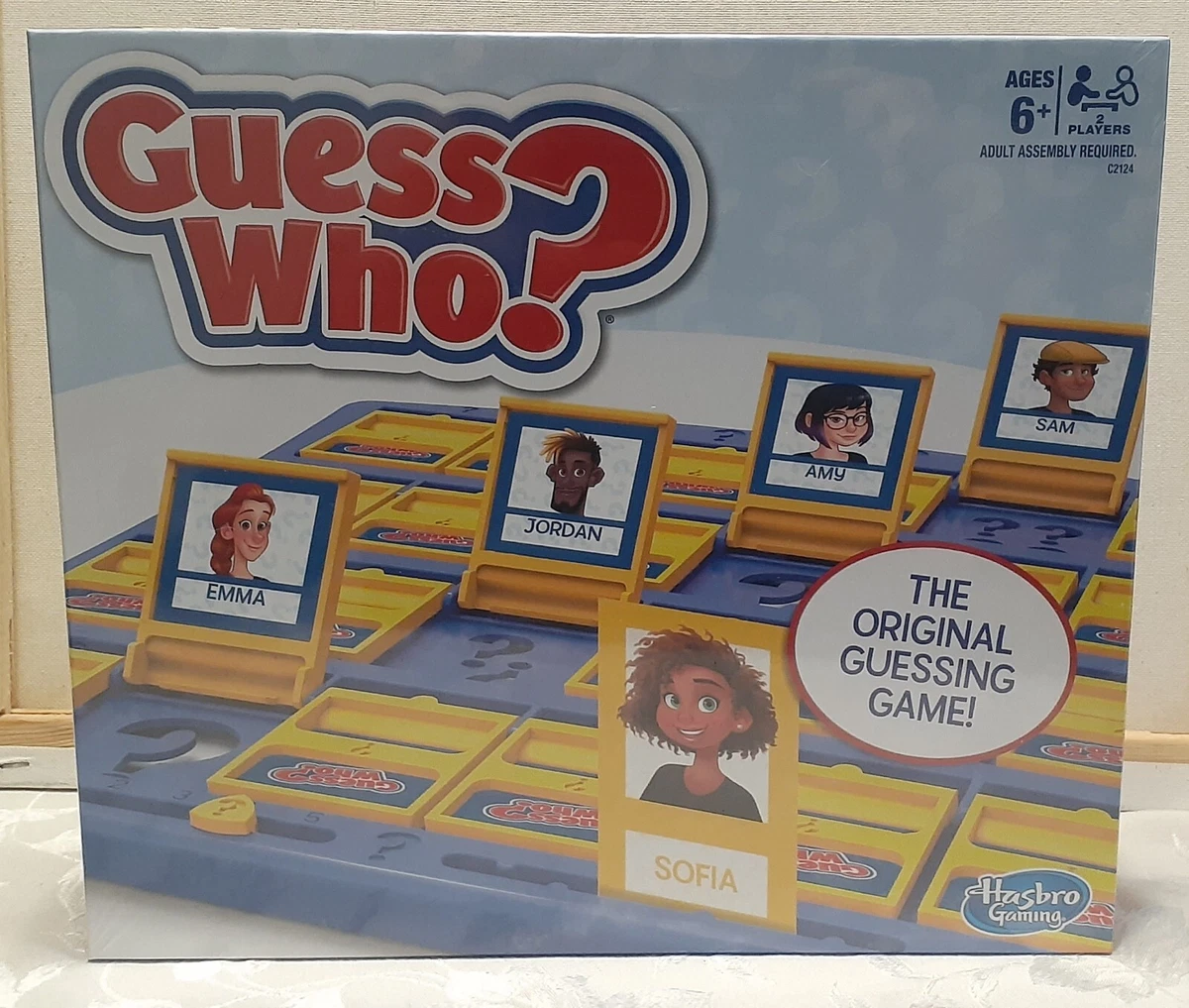 GUESS WHO? GREAT MODERN ORIGINAL 2 PLAYER GUESSING BOARD GAME BY HASBRO  COMPLETE