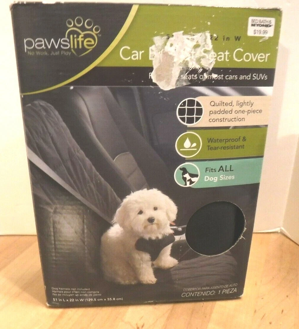 Pawslife Dogs Pets Car Bucket Seat Cover Quilted Waterproof 51 X