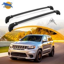 Upgraded 260 LBS Roof Rack Cross Bars for 2011-2021 Jeep Grand Cherokee Luggage