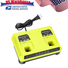 Dual Port Charger For RYOBI P108 18V 18 Volt One Plus High Capacity Lithium-ion