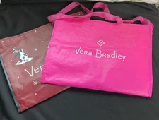Lot of 2 Vera Bradley Reusable Tote Bags Shopping Bags