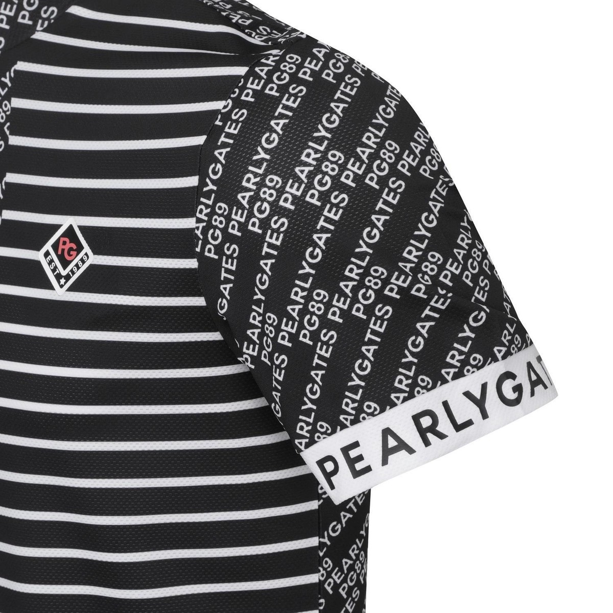 Genuine PEARLY GATES GOLF Mens Mixed Pattern Mock Neck Short