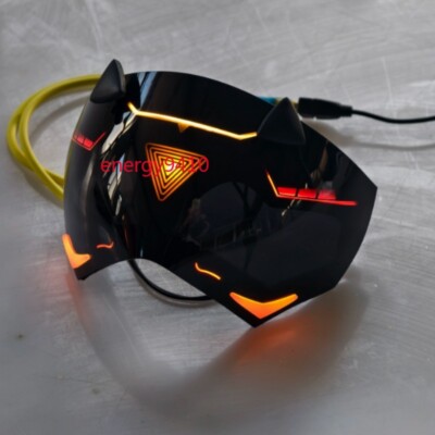 Zenless Zone Zero Trigger Half Face Mask LED Light 7 Emotions Change Eye Mask