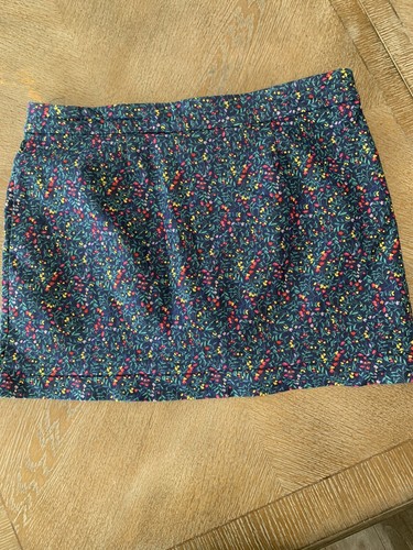 Croft & Barrow blau Blumen Mini Skort Gr. 18 Taille 40” Länge 17” Taschen - Bild 5 von 6