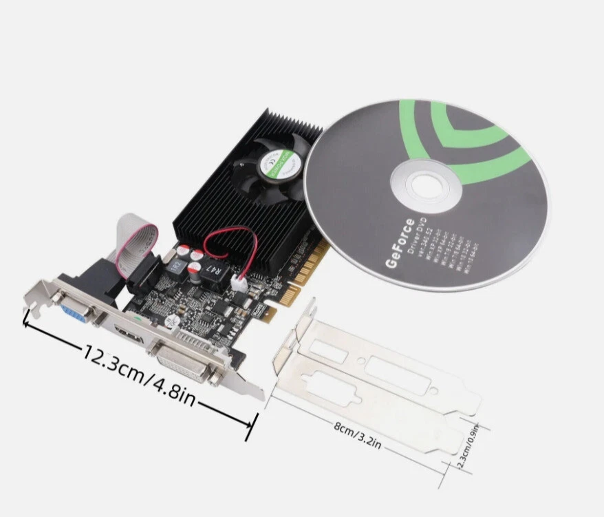 NEW Gaming Nvidia Geforce GT 730 4GB Low profile Graphics card VGA,HDMI&DVI - Image 3 of 4