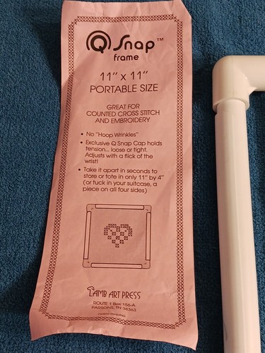 Q-Snap 11x11 Frame Cross Stitch Embroidery Needlework Portable New - Picture 3 of 13