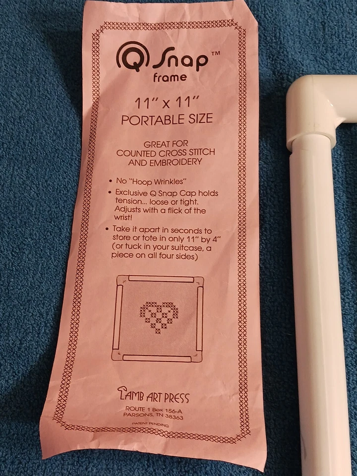 Q-Snap 11x11 Frame Cross Stitch Embroidery Needlework Portable New - Image 3 of 4