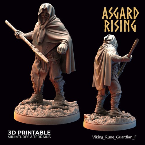 Figura de 32 mm Viking Rune Guardians, juegos de mesa juegos de rol fantasía Wargaming - Imagen 8 de 8