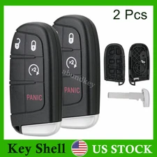 2 Replacement Key Fob Case Shell For Jeep Renegade Remote M3N-40821302 2015-2022