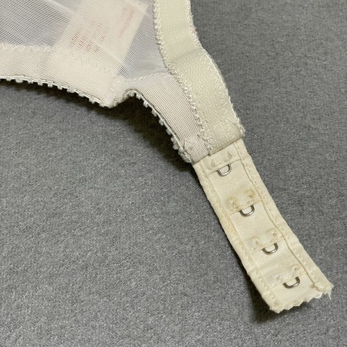 Vintage weißer Jantzen Spitze Bügel/gepolsterter Push-up BH-USA-Größe 32-B Pin-up Dessous - Bild 16 von 24