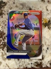 2020 PANINI PRISM WAVE RED BLUE WHITE PRIZM ROOKIE CARD JONATHAN HERNANDEZ #96