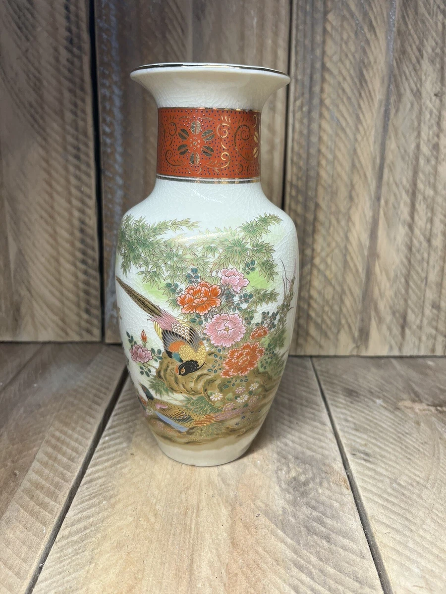 陶瓷象牙色日本古董花瓶| eBay