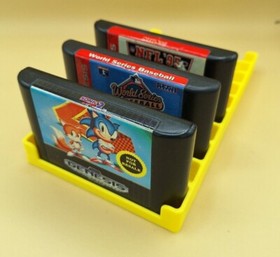 Sega Genesis Game Cartridge Storage Tray, 5, 10, or 20 Slots, 3D Printed