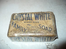 Vintage Crystal White Peets Family Soap Giant Size Colgate Palmolive