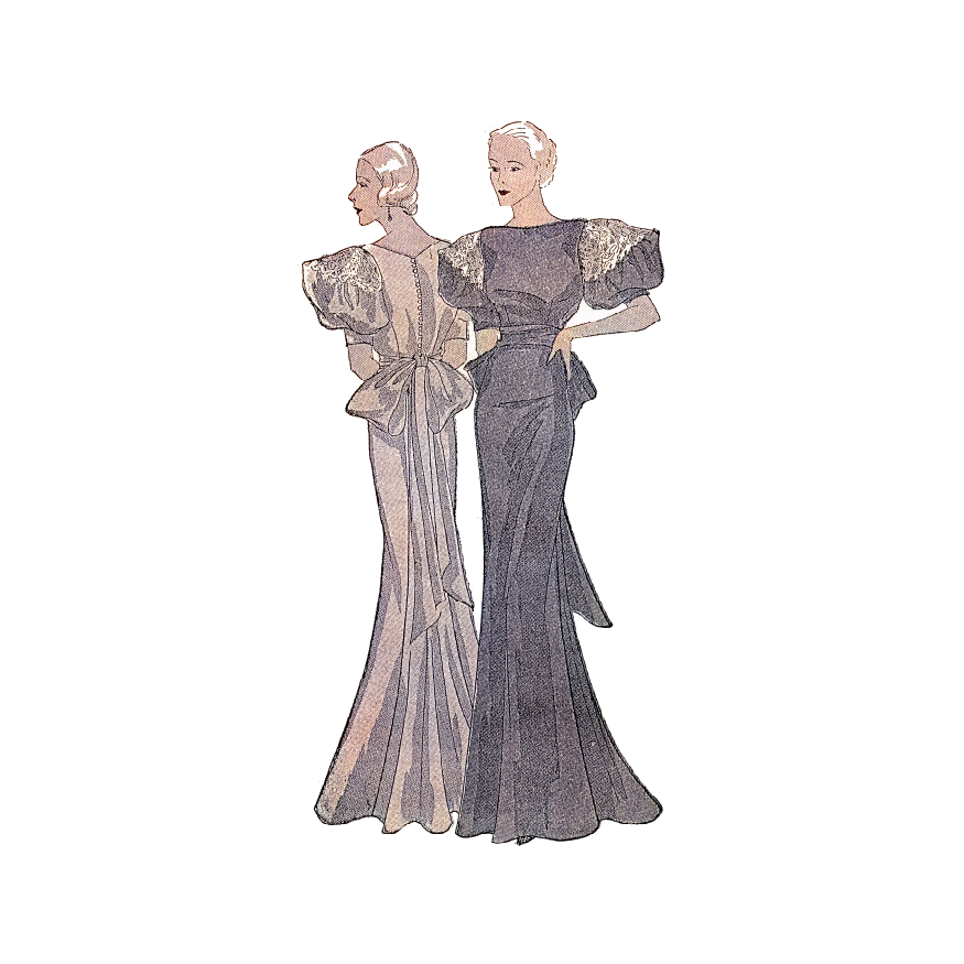 green emerald velvet dress 1930s evening gown vintage sewing pattern slip dress  Lady Marlowe
