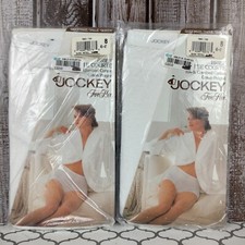 Vintage 1990 JOCKEY FOR HER Women 100 Queensize While Cotton Brief Size 8 New