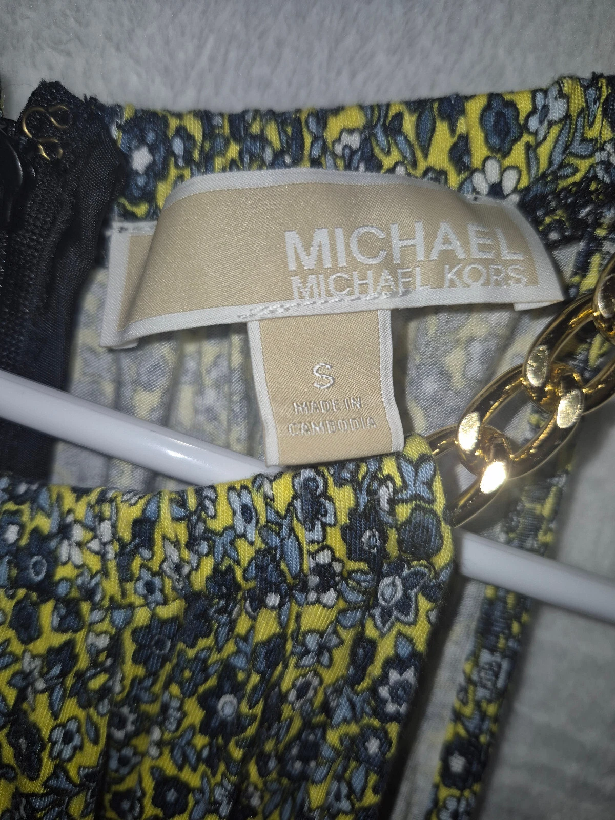 MICHAEL Michael Kors abito senza maniche floreale Bloomcore Cottagecore BOHO taglia S