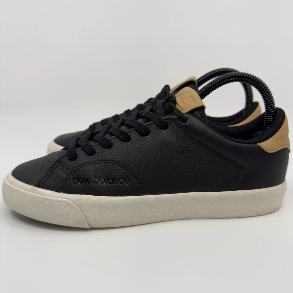 Zapatillas New Balance 210 Pro Court Mujer 6.5 6 1/2 D Anchas Cuero Negro Blanco Foto 4 de 4