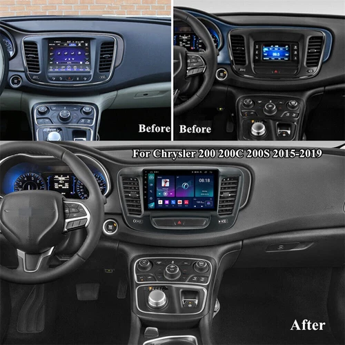 Carplay Android 13 para Chrysler 200 200C 200S 2015-2019 estéreo de coche GPS navegación por satélite - Imagen 4 de 23