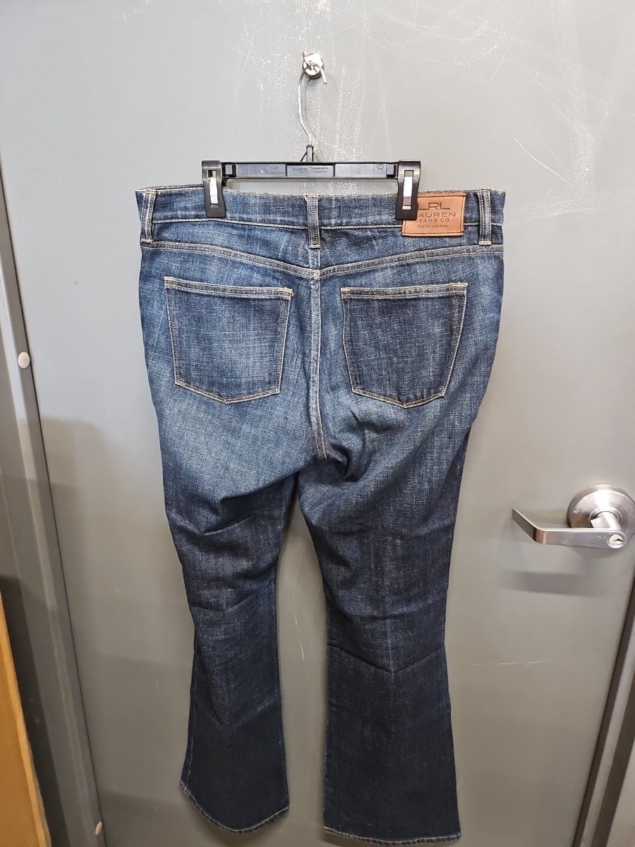 Womens Ralph Lauren Jeans Classic Bootcut Dark Blue Sz 10 | eBay