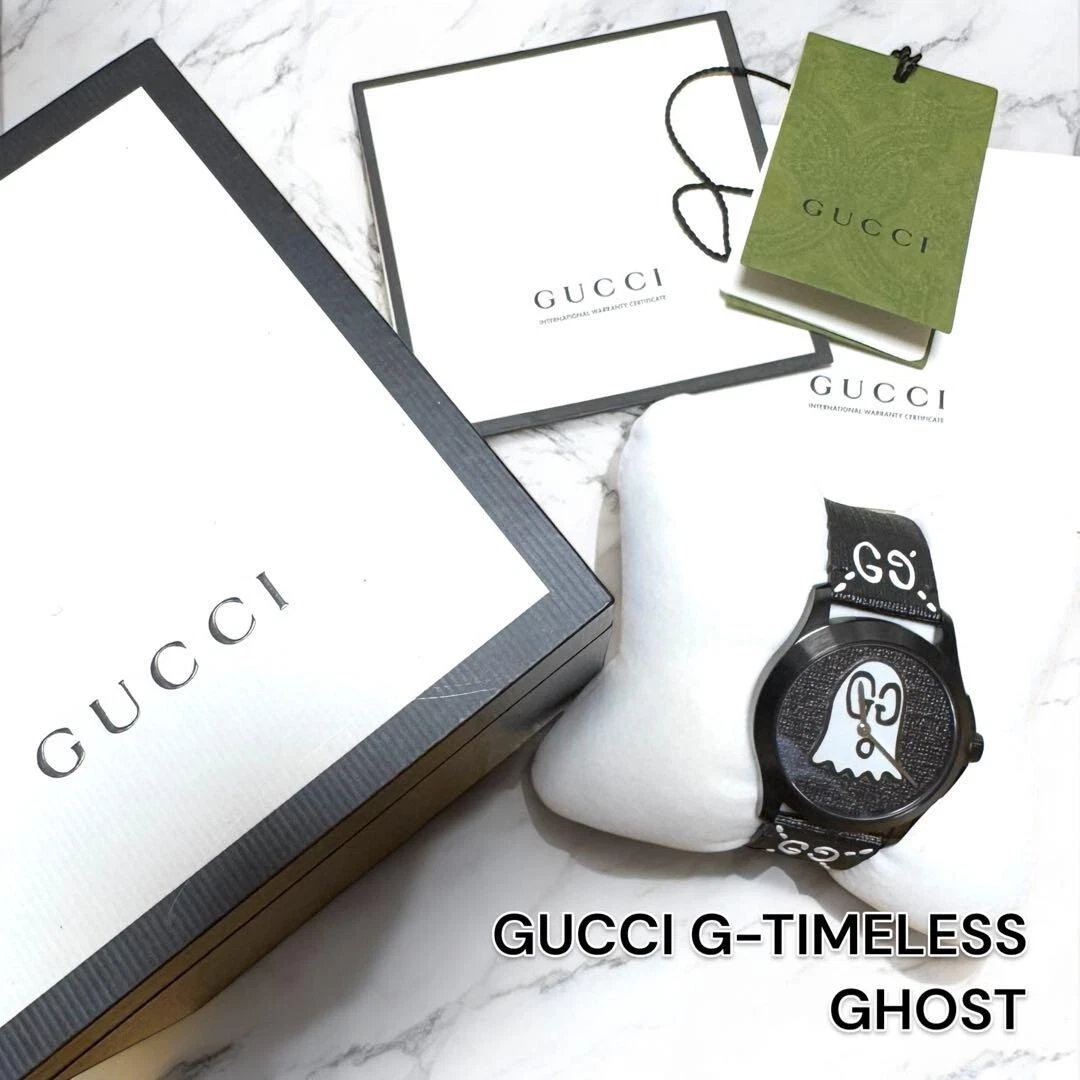 Comprend accessoires montre GUCCI G TIMELESS Ghost unisexe avec boite très rare