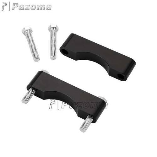 Soporte espaciador guardabarros delantero negro de 1" de espesor para Harley FLTR FLHR FLHX FLHT - Imagen 2 de 6