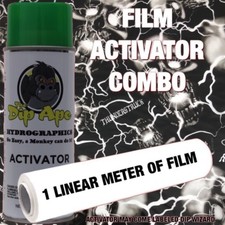 HYDROGRAPHIC FILM COMBO THUNDERSTRUCK SKULLS DIP APE ACTIVATOR WATER TRANSFER
