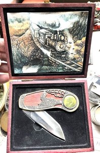 Train Pocket Knife W/Case